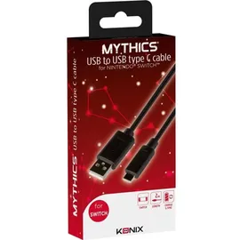 KONIX Mythics Ladekabel Schwarz Nintendo Switch