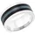 s.Oliver s.Oliver Ring für Herren, Edelstahl mit IP Schwarz | 10 mm breit Herrenschmuck