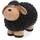 Relaxdays Gartenfigur Schaf, handbemalt, Dekoschaf wetterfest, HBT: 16 x 21 x 12,5 cm, Garten, Polyresin,