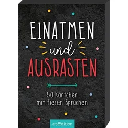 Einatmen und ausrasten