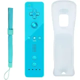 Mribo Wii Controller, Ersatz-Controller, Spiel-Controller mit Silikonhülle und Handgelenkschlaufe, für Nintendo Wii und Wii U