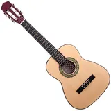 Classic Cantabile AS-851-L Klassikgitarre 1/2 für Linkshänder (Konzertgitarre für Kinder/Anfänger, Acoustic Series) natur