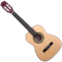 Classic Cantabile AS-851-L Klassikgitarre 1/2 für Linkshänder (Konzertgitarre für Kinder/Anfänger, Acoustic Series) natur