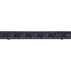 InLine KVM Switch 4-fach, HDMI 8K@60Hz, USB 3.2, mit IR & RS-232,