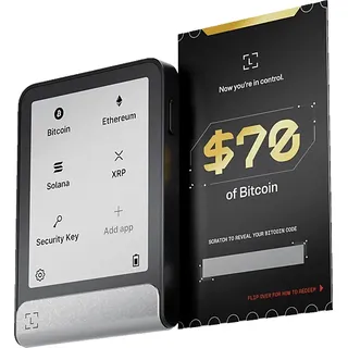 Ledger SAS Flex-Kit Crypto Hardware-Geldbörse Flex mit $70 Bitcoin Hardware Wallet