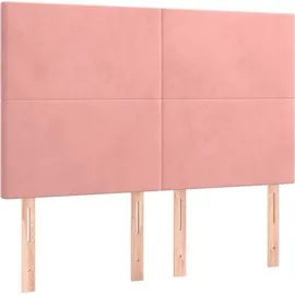 vidaXL Boxspringbett 140 x 200 cm Rosa