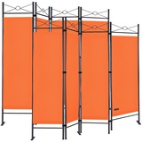 CASARIA Paravent 2er-Set Orange 180x163cm