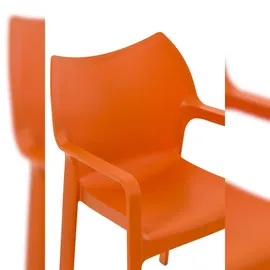 CLP Gartenstuhl Diva 57 x 57 x 84 cm orange 4 St.