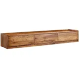 KADIMA DESIGN Lowboard Hängend Sheesham Massivholz 160x25x35 cm TV-Schrank , | Gr.: onesize