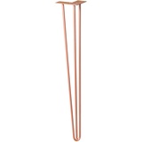 Wagner System Möbelfuß Hairpinlegs Stahl, Höhe: 71 cm, Rosé Gold)