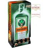 Jägermeister – 60 x 0,02 l Mini Meister Shots Premium Kräuterlikör 35% Vol. – 56 erlesene Kräuter – Kalt mazeriertes Elixier – Im Eichenfass gelagert – Das Original aus Wolfenbüttel