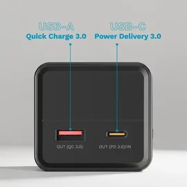 Krüger&Matz PowerBank 20000mAh Li-pol 65W mit QC-Funktion und PD KM0914