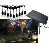 ChiliTec Solar Lichterkette 6 m Schwarz