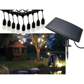 ChiliTec Solar Lichterkette 6 m Schwarz