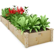 Costway Hochbeet 240 x 60 x 25 cm Braun