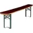 TexDeko Bierbankauflage 200 x 25 x 2 cm rot 1 St.