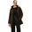 Damen Down Fellbesatz Braun Dark Coffee