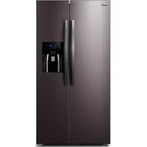 Midea KS-DDX 6.32 WT Side-by-Side (520 l, 1765 mm hoch, Schwarz)