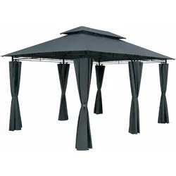 Pavillon Topas Anthrazit 3x4m UV-Schutz 50+