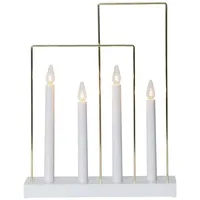 EGLO LED Schwibbogen Weihnachten mit 4 Glühbirnen 40 x 30 cm