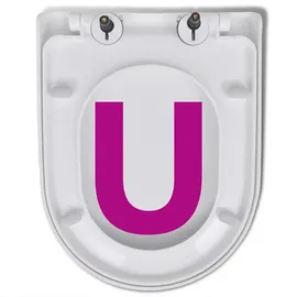 vidaXL Toilettensitz mit Absenkautomatik Weiß