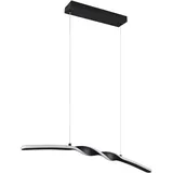 Trio Lighting Ginko 1-flg. 18 Watt  geschwungen schwarz matt