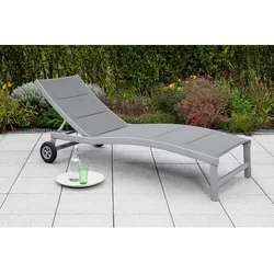 MERXX Gartenliege »San Marino«, Aluminium - silberfarben