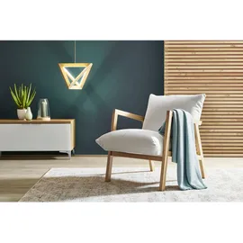 Z2 Carryhome Sessel, Beige, Eiche, massiv, 65x80x85 cm, Stoffauswahl, Wohnzimmer, Sessel, Polstersessel
