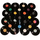 VinylShopUS Vinyl-Schallplatten für Bastelarbeiten und Dekoration, Kunstwerke für Party, Dekoration, Künstlerstudio, Vintage-Look, 10 Stück