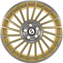 ETA BETA Venti-R gold matt polish 11x21 ET38 - LK5/112 ML78.1 Alufelge gold
