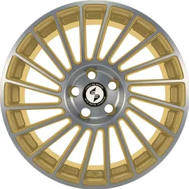 ETA BETA Venti-R gold matt polish 11x21 ET38 - LK5/112 ML78.1 Alufelge gold