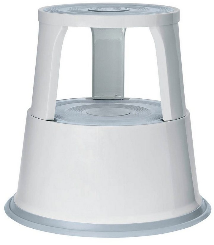 Produktbild WEDO Sitzhocker WEDO® 212137 Rollhocker Metall - lichtgrau