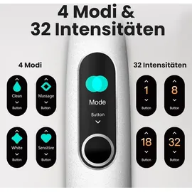 oclean X Pro Elite Smart + Reiseetui + Aufsteckbürsten 6 St.