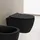 Scarabeo Moon Wand-WC mit WC-Sitz Schwarz matt