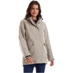 Funktionsjacke KILLTEC "Damen Jacke", Damen, Gr. 40, beige (hellbeige), Oberstoff: 100% Polyester, Futter 1: 100% Polyester/ Futter 2:/ Futter 3:/ Futter 4:, Wattierung: 100% Polyester, sportlich, Jacken