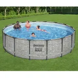 BESTWAY Power Steel Swimmingpool Rund 488x122 cm