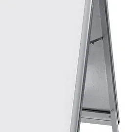 NOBO Kundenstopper silber DIN A2 2 Fächer 47,5 x 48,5 x 85,0 cm, 1 St.