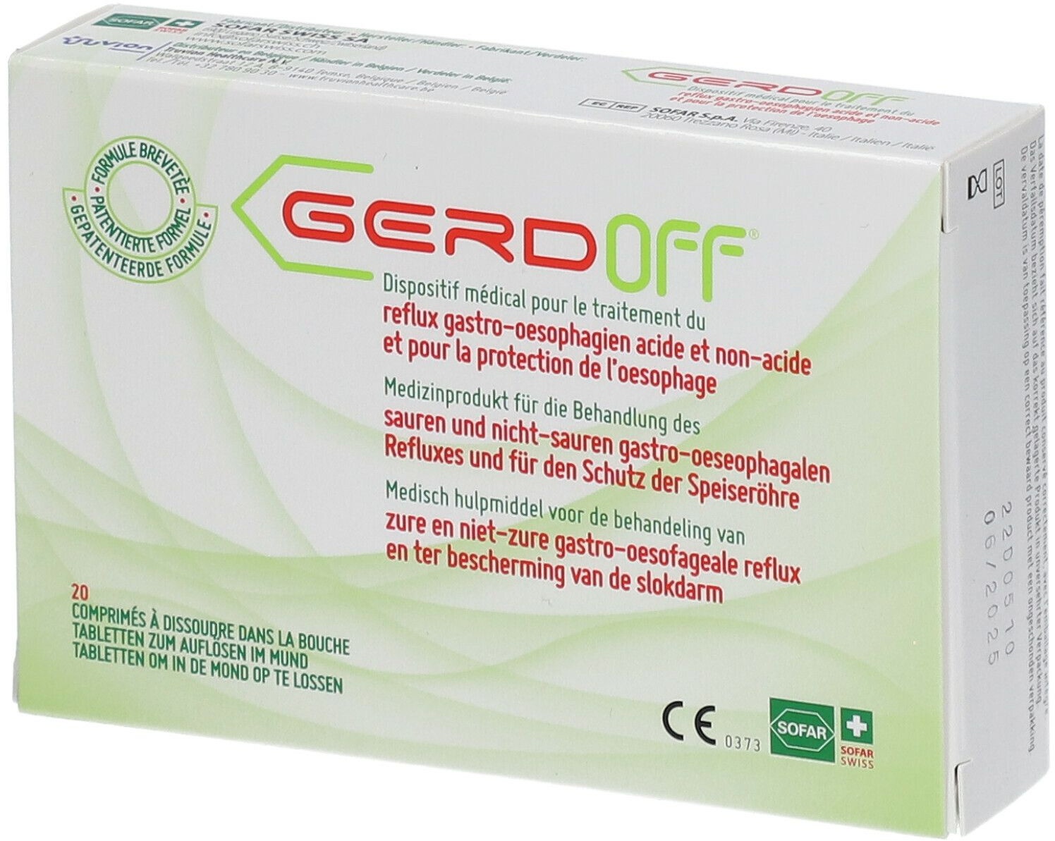 Gerdoff® Comprimés à croquer 20 pc(s) comprimé(s) à croquer