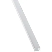 Gutta Alu-U-Profil weiß mit Tropfnase 10 mm x 1050 mm