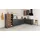 kochstation Winkelküche L-Form 380 cm grau