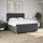 vidaXL Boxspringbett 180 x 200 cm Dunkelgrau