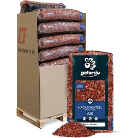 Galamio Holzhackschnitzel Rot 60l x 13 Sack 780l Palette