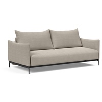 INNOVATION LIVING Schlafsofa Malloy Metall schwarz Stoff Gravel