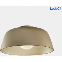 LEDS C4 Design Deckenleuchte MISO, IP20, Ø 43.3 cm, E27, Stahl, steingrau / innen weiß LEDS-15-8331-EM-14