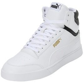 Puma Shuffle Mid-Top Sneaker white/black/gold 48.5