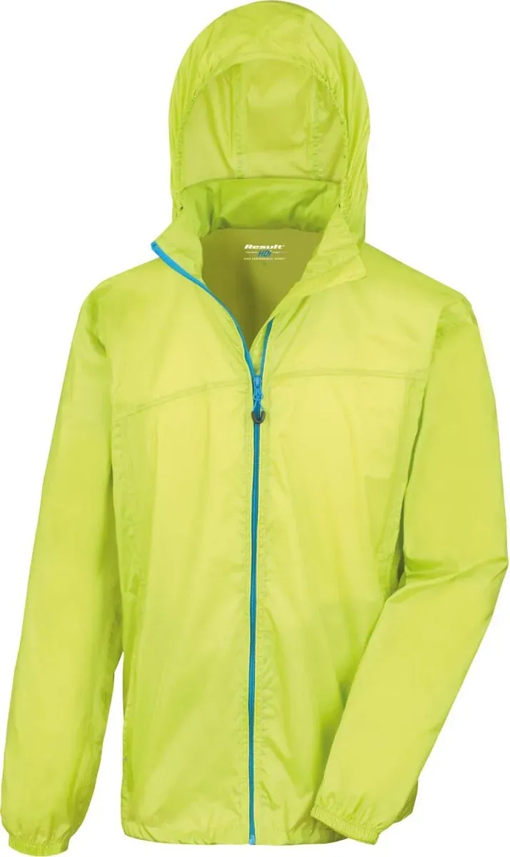 Result Unisex Regenjacke Regen-Jacke R189X lime/royal XL