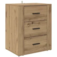 VidaXL Nachttisch Eiche handwerklich 50 x 36 x 60