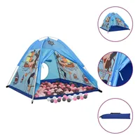 vidaXL Spielzelt mit 250 Bällen Blau 120x120x90 cm