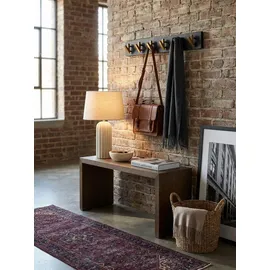 KADIMA DESIGN Wandgarderobe Mango 60 x 10 x 8 cm Schwarz Gold