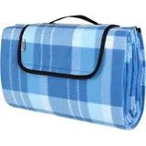 DETEX Picknickdecke Blau/Weiß 1,95x1,5m